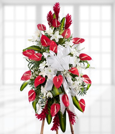Flower Delivery Canada on Standing Funeral Arrangement   Usd 139 99